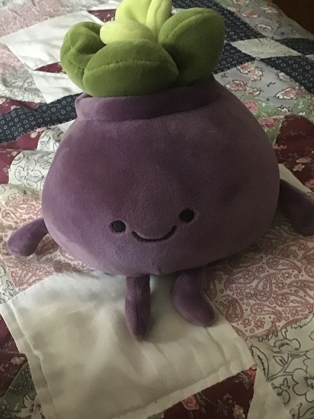 Plush Purple Succulent Soft Toy - Kids Stuffed Plant Plush